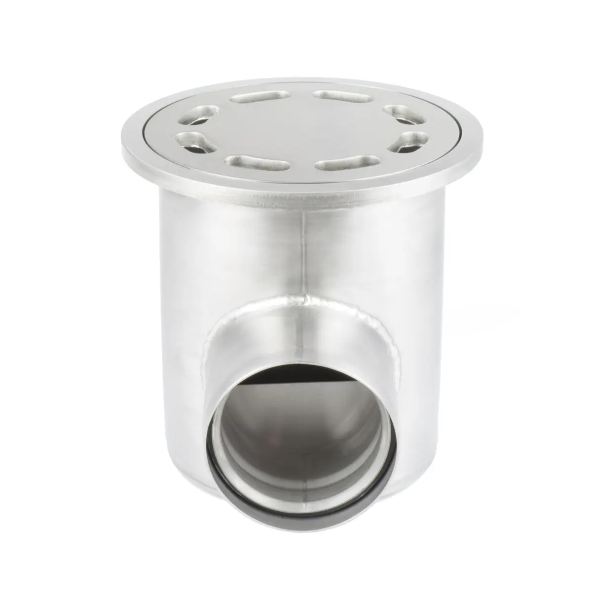 Siphon latéral rond avec couvercle à plaque perforée