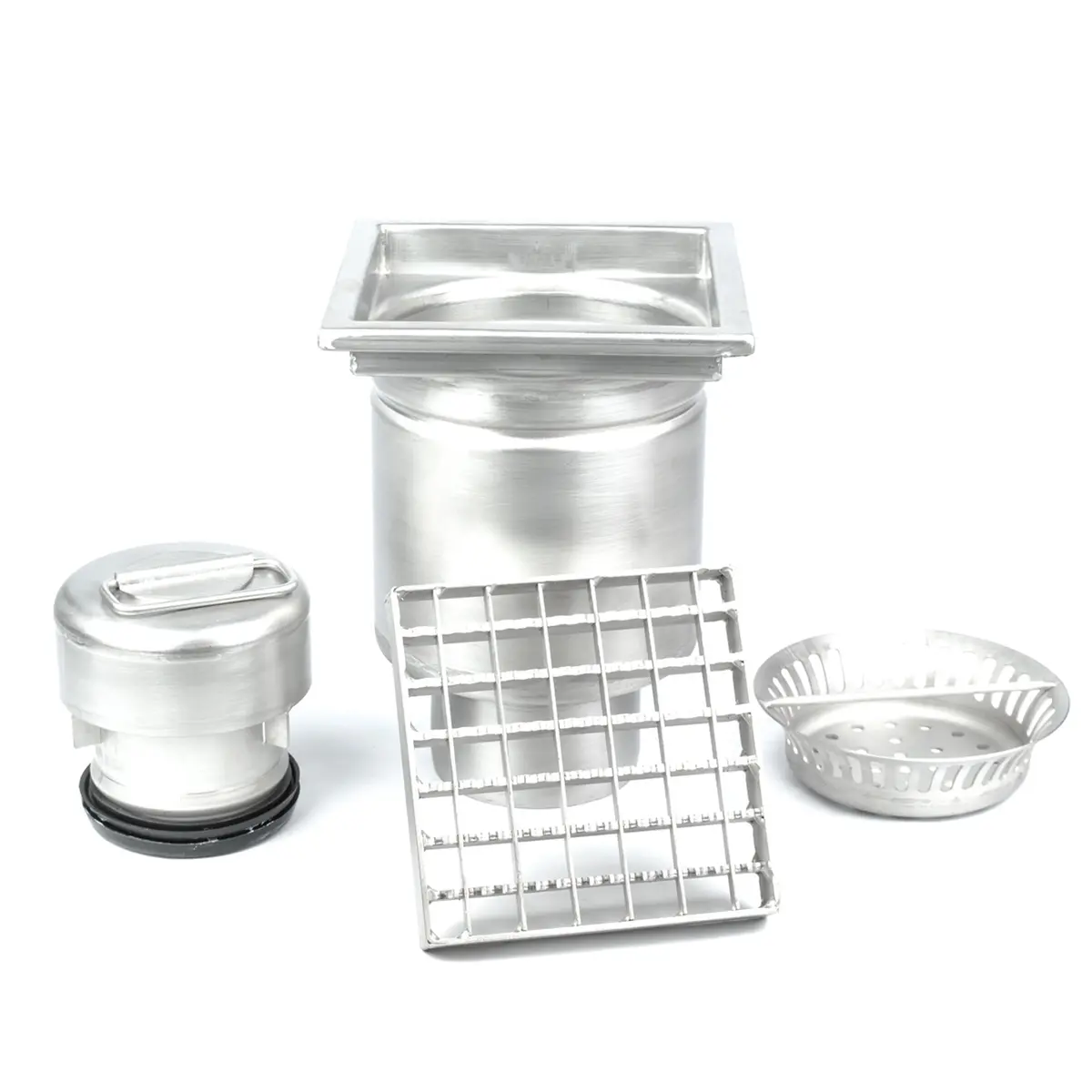 Ensemble de siphon vertical carré