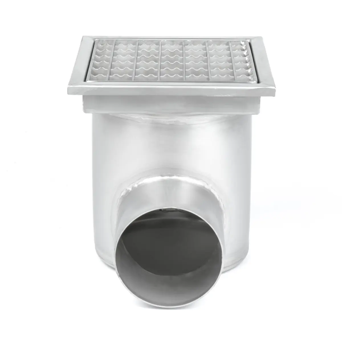 Entrée latérale carrée avec couvercle antidérapant