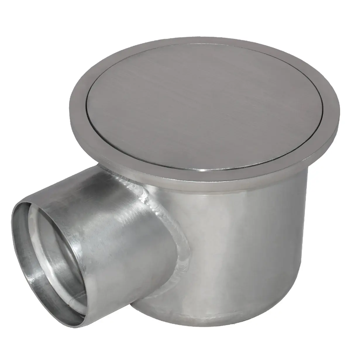 Entrée latérale ronde avec couvercle de plaque étanche