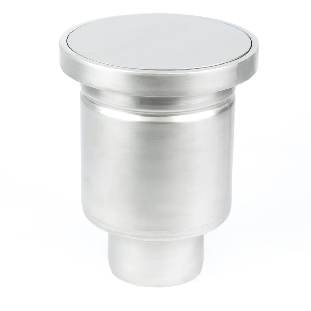 Siphon vertical rond avec couvercle étanche