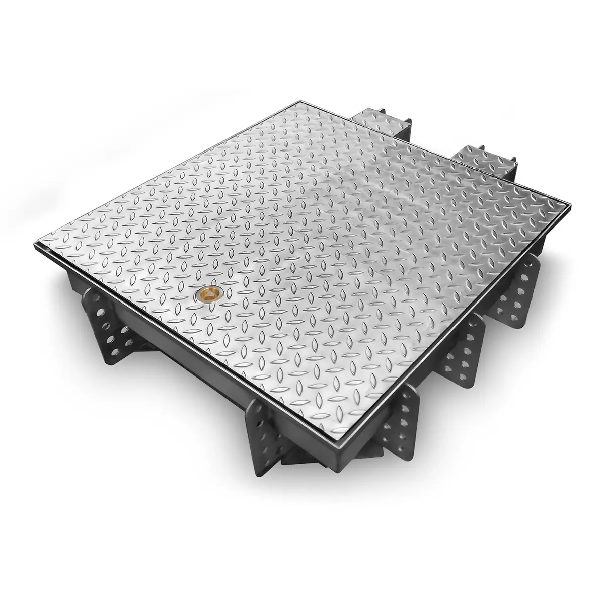 Trappe d'inspection en acier inoxydable, professionnelle, avec couvercle strié