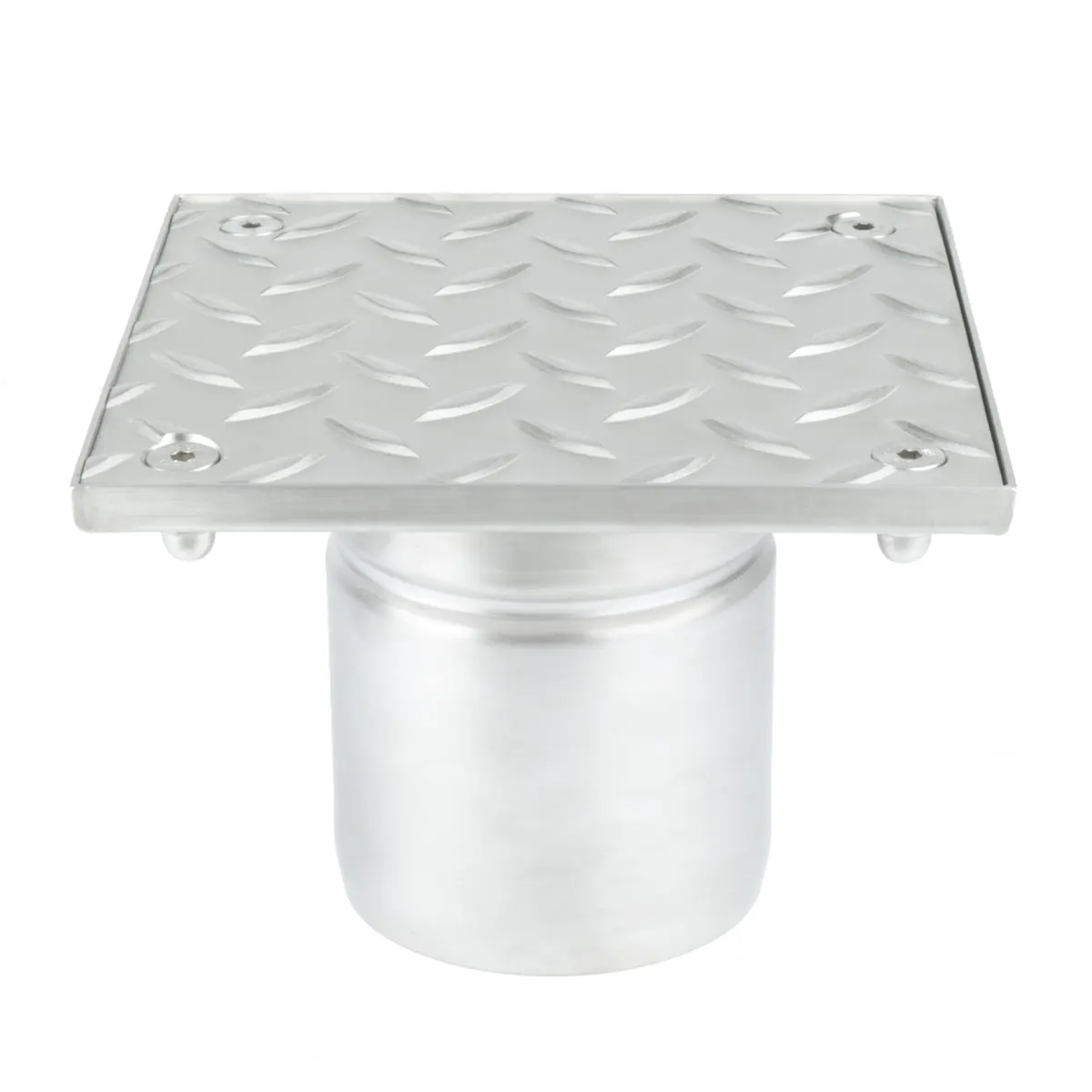 Révision verticale en acier inoxydable avec couvercle rainuré vissé