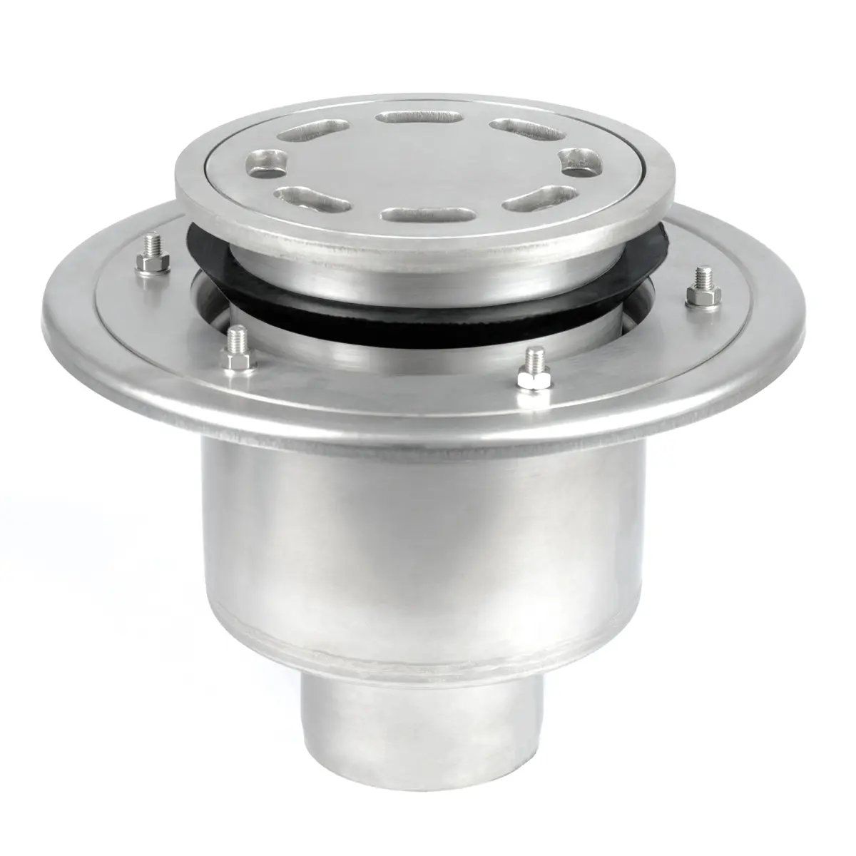 Siphon de sol vertical rond en deux parties BK_KRDO