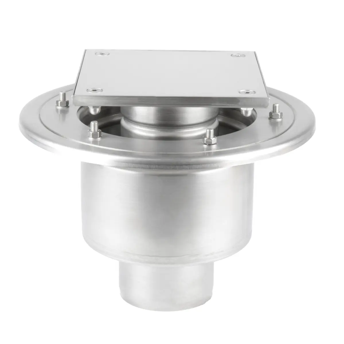 Trappe de visite en acier inoxydable en deux parties avec couvercle à plaque