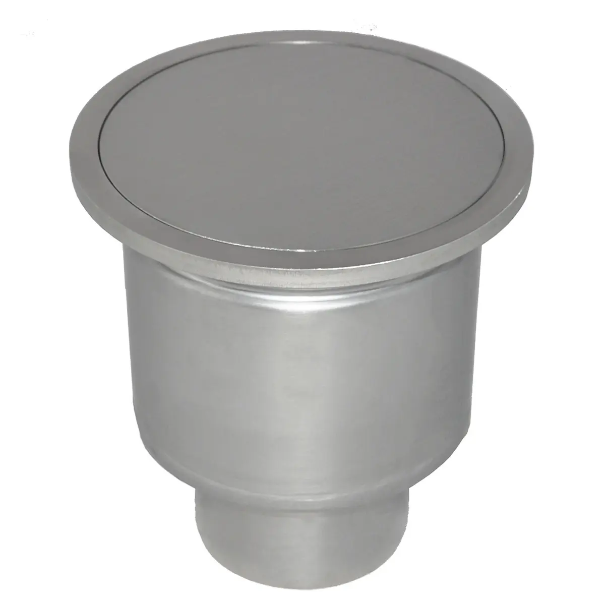 Siphon vertical rond avec couvercle de plaque étanche