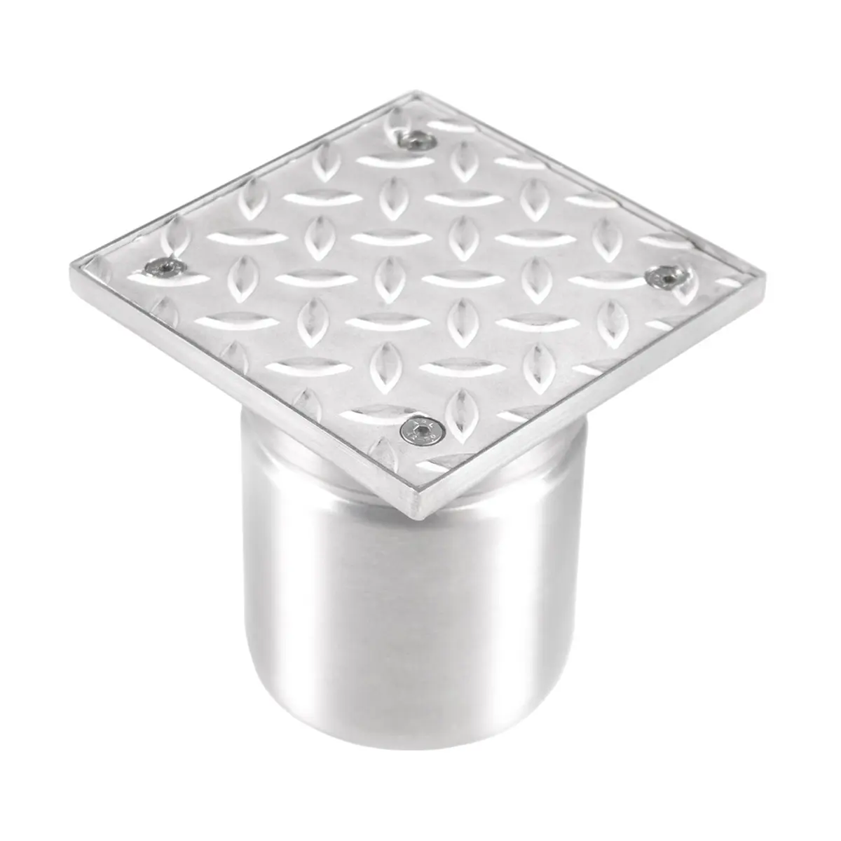 Inspection verticale en acier inoxydable avec couvercle rainuré