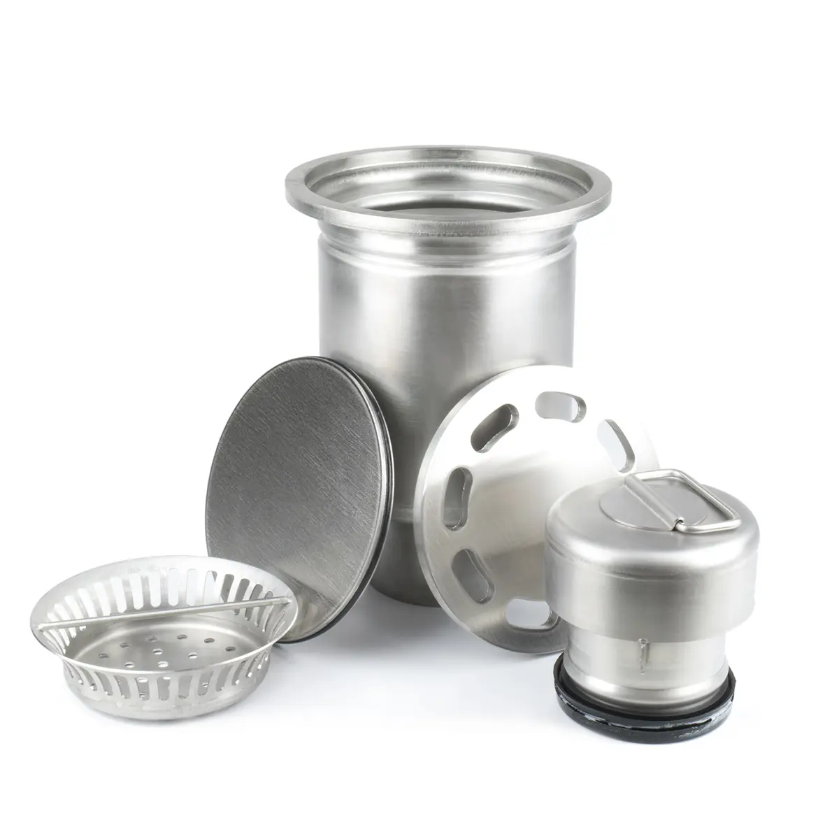 Ensemble de siphon latéral rond