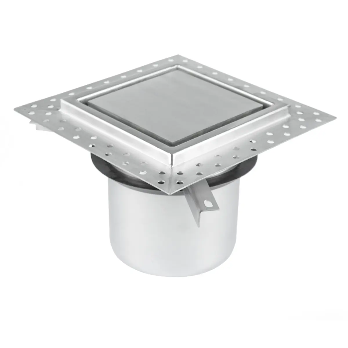 Siphon de sol en deux parties avec partie supérieure réglable