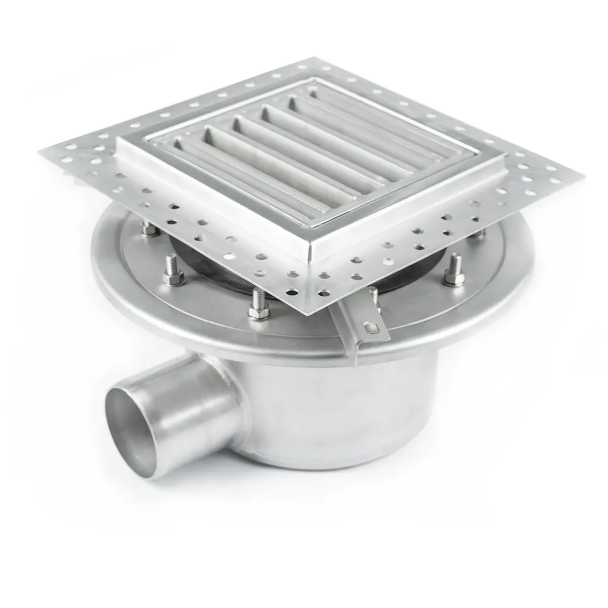 Entrée latérale en deux parties avec grille en échelle