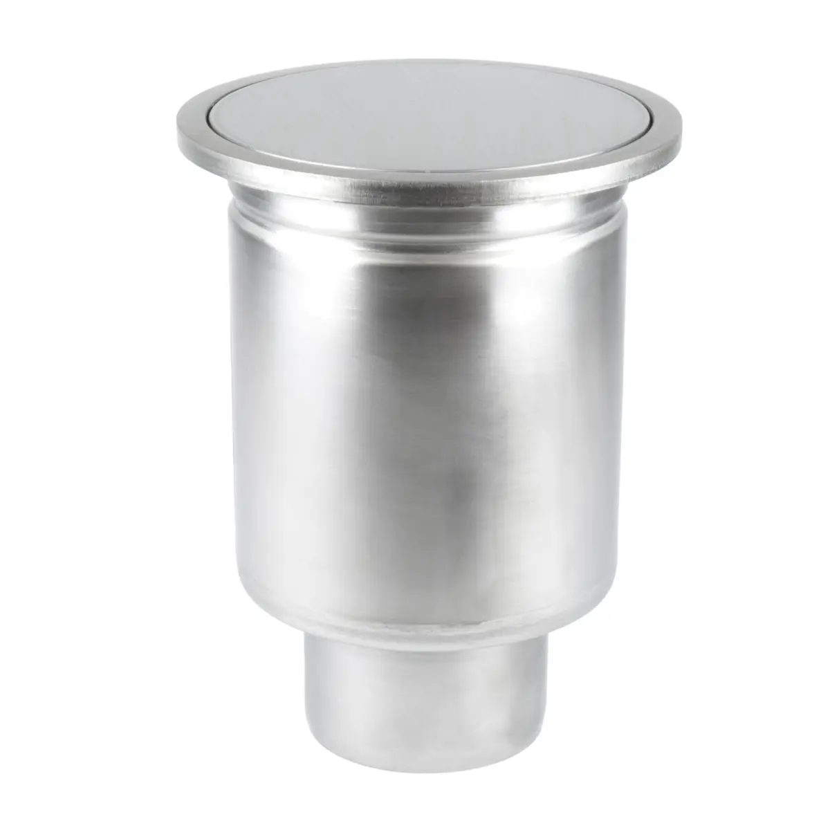 Siphon de sol rond vertical avec plaque de couverture