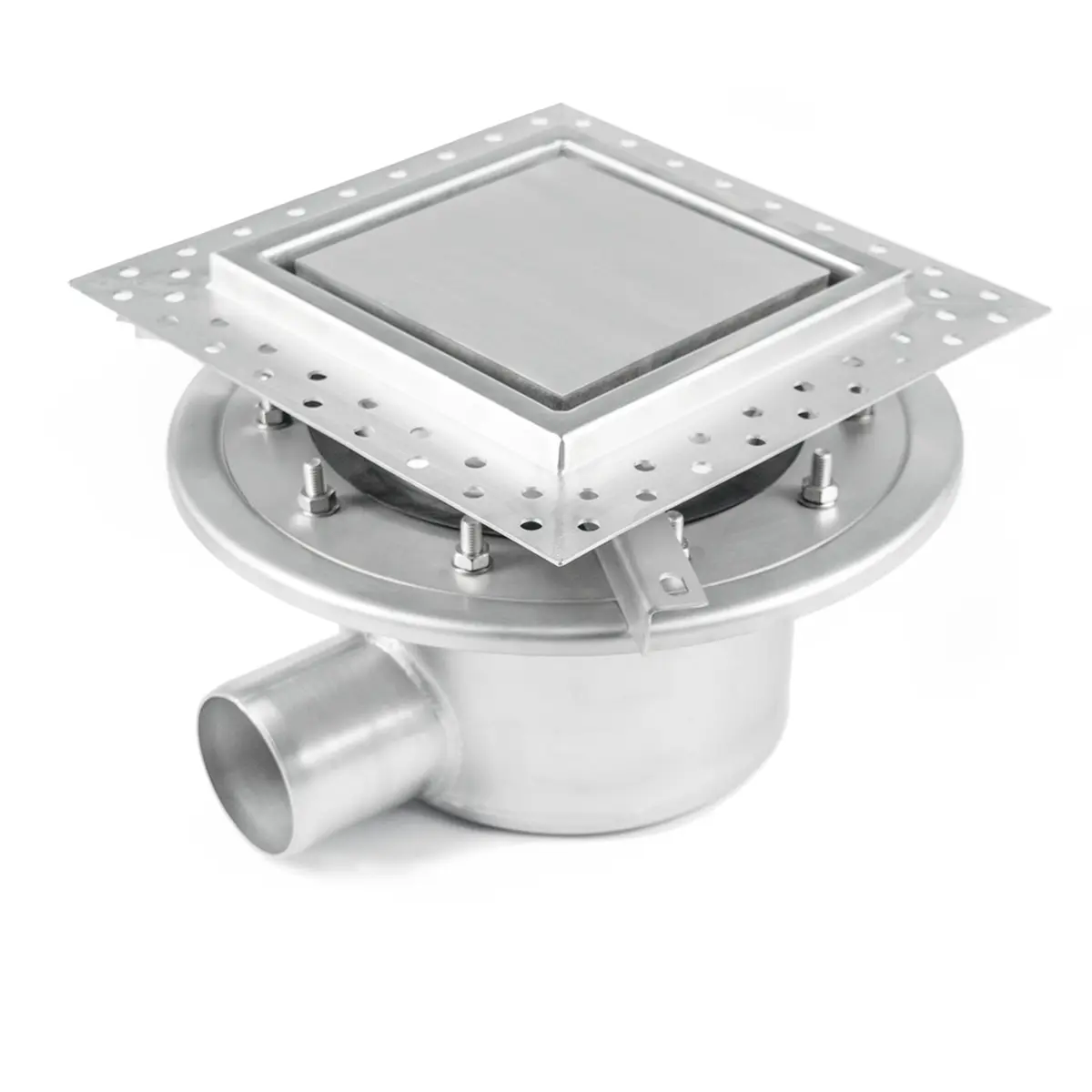 Entrée latérale, en deux parties, avec couvercle à plaque