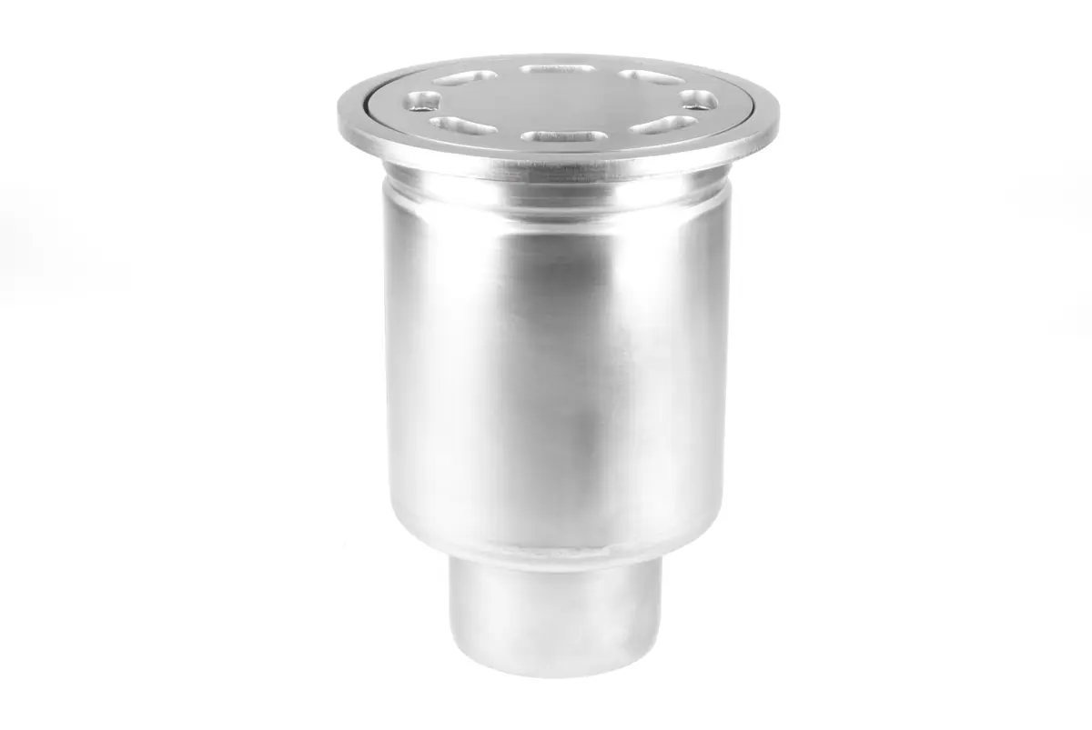 Siphon de sol vertical en acier inoxydable