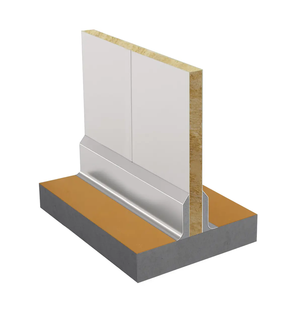 Plinthe en acier inoxydable Clip-On