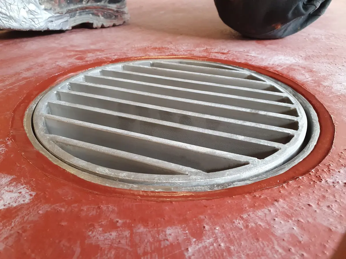 Siphon de sol rond en acier inoxydable avec couvercle à échelle