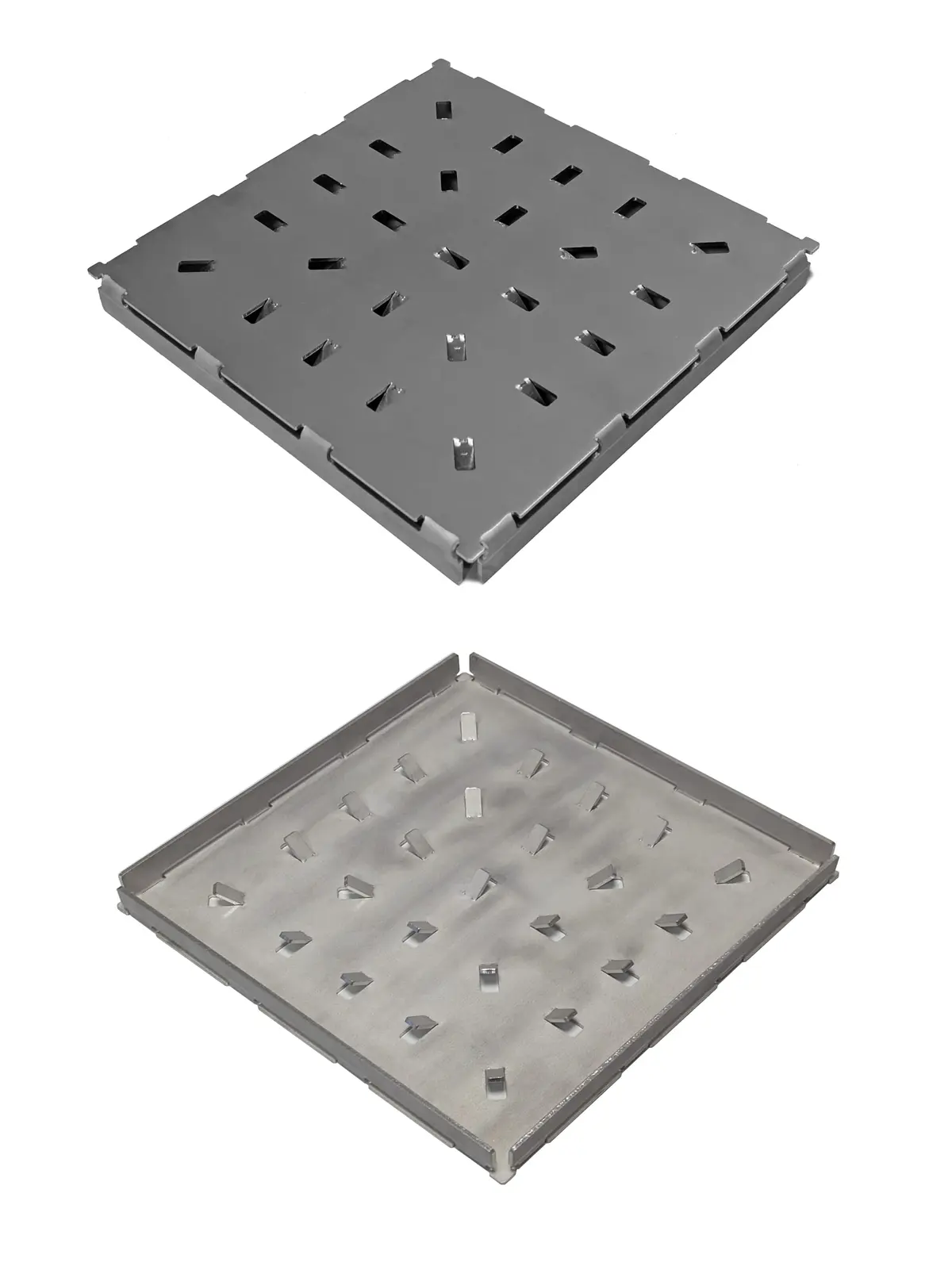 Plaques de sol en acier inoxydable